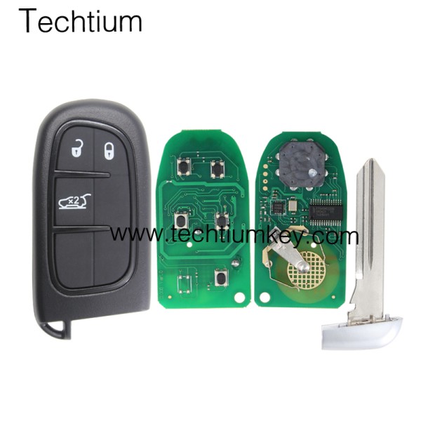 433Mhz 4A chip FCC:GQ4-54T keyless 3 button remote key for Dodge,Ram 2013-2017,Jeep 2014-2018